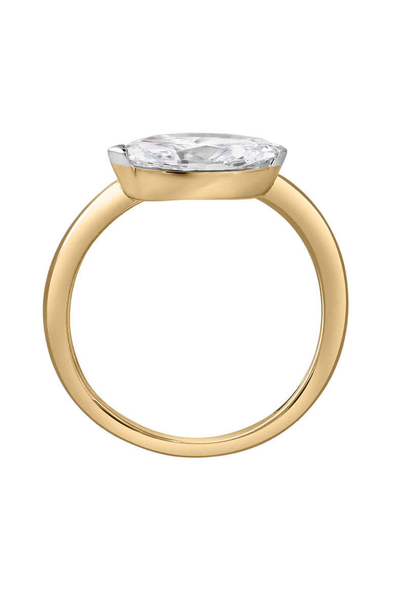 Naia 14K Gold 1.5 Ct Marquise Lab Grown Diamond Engagement Ring, Alternate, color, 14K Yellow Gold