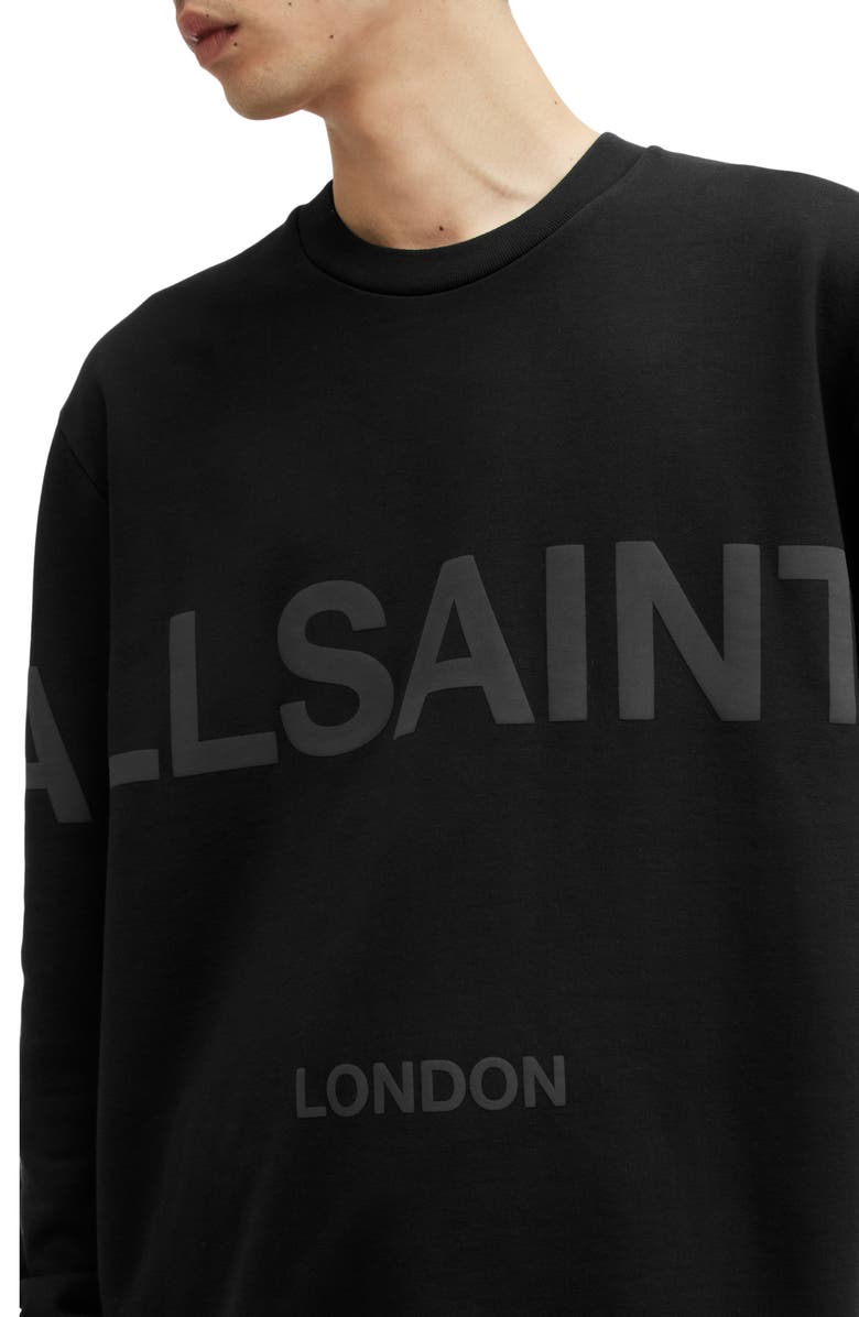 AllSaints Biggy Logo Graphic Sweatshirt, Alternate, color, 