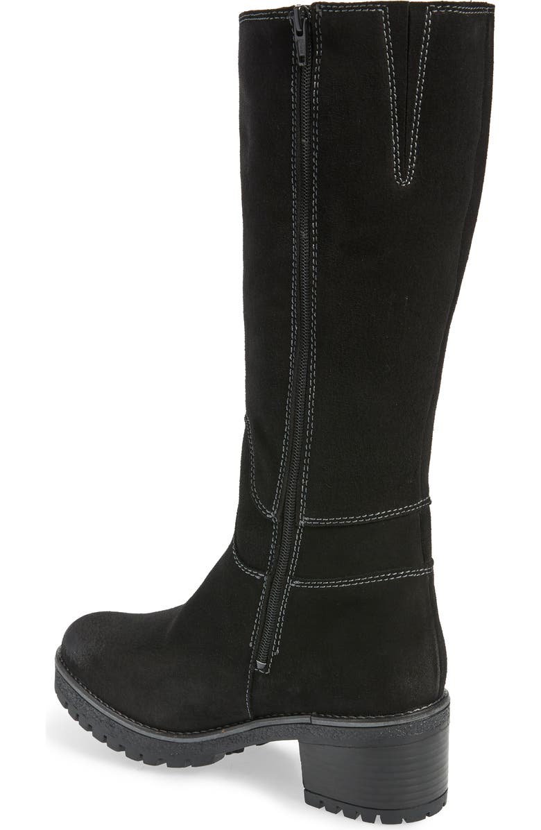 Bos. & Co. Martial Wool Lined Waterproof Suede Tall Boot, Alternate, color,