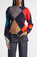 JW Anderson x Pringle of Scotland Argyle Wool Crewneck Sweater