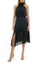 Tiered Satin Midi Dress