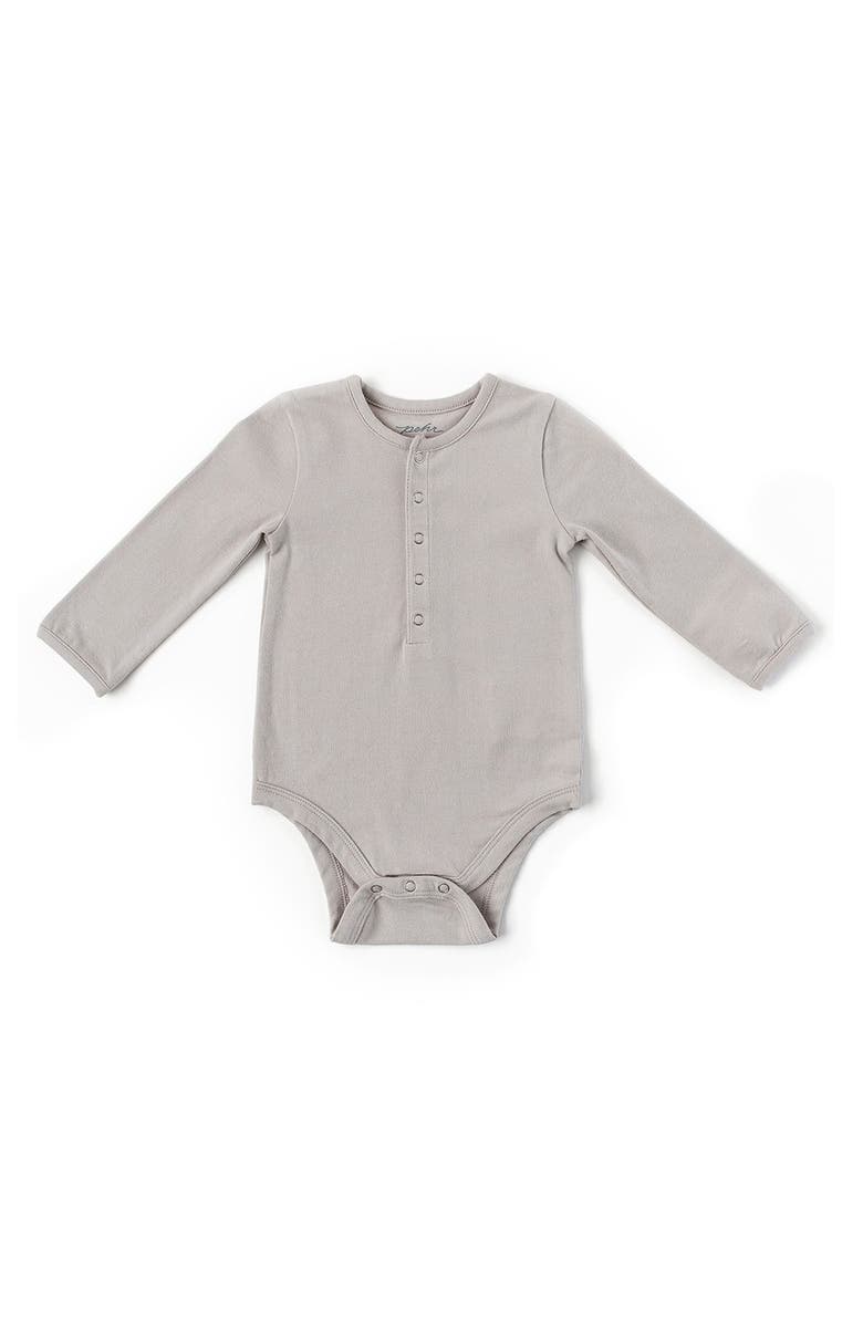 Pehr Essential Long Sleeve Organic Cotton Bodysuit, Main, color, 