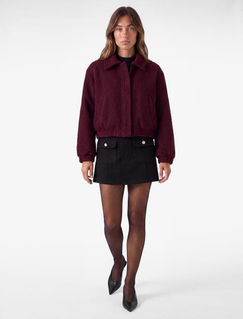 Tweed Bomber Jacket