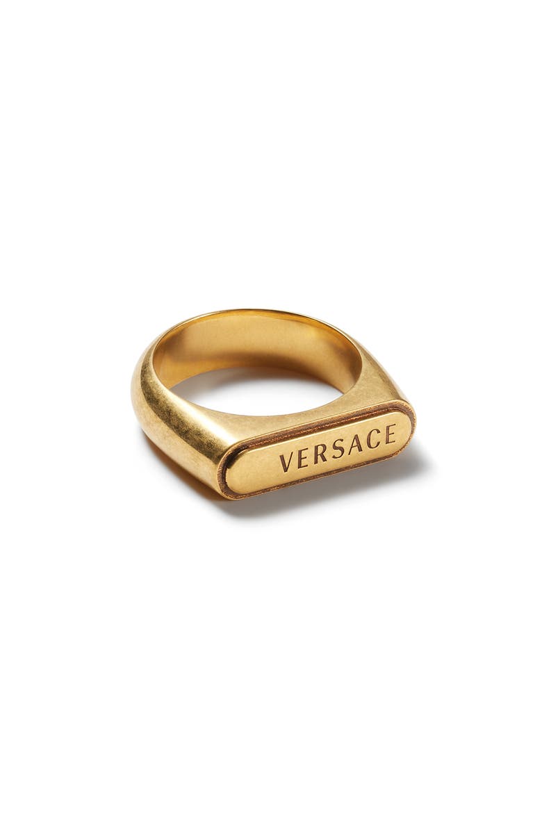 Logo Tag Ring, Main, color, GOLD 82