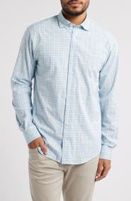 johnnie-O Burleigh Check Stretch Button-Up Shirt