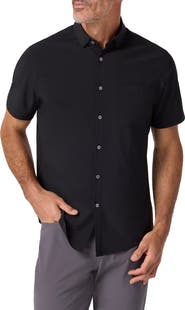 Mizzen+Main Leeward Trim Fit Short Sleeve Button-Up Shirt