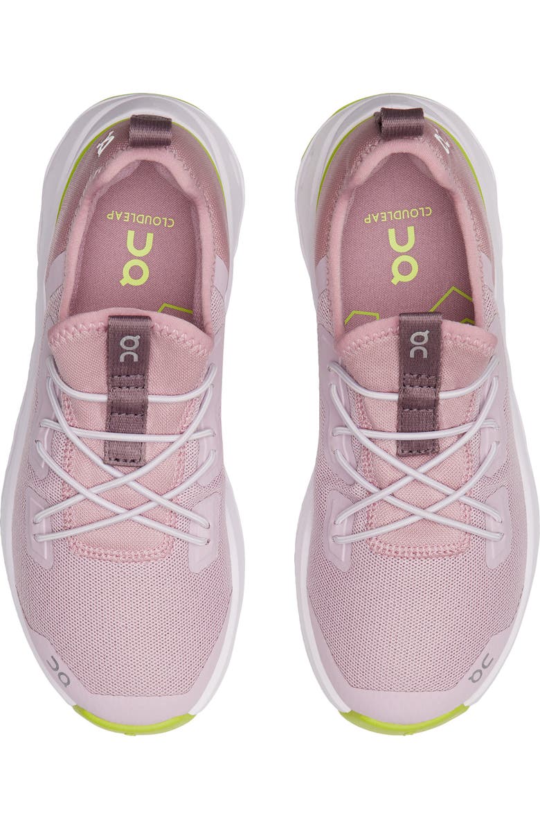 On Kids' Cloudleap Sneaker, Alternate, color, Mauve/Kiwi