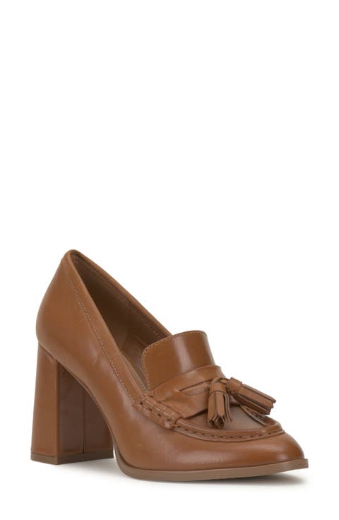 Chelivia Block Heel Tassel Loafer (Women)