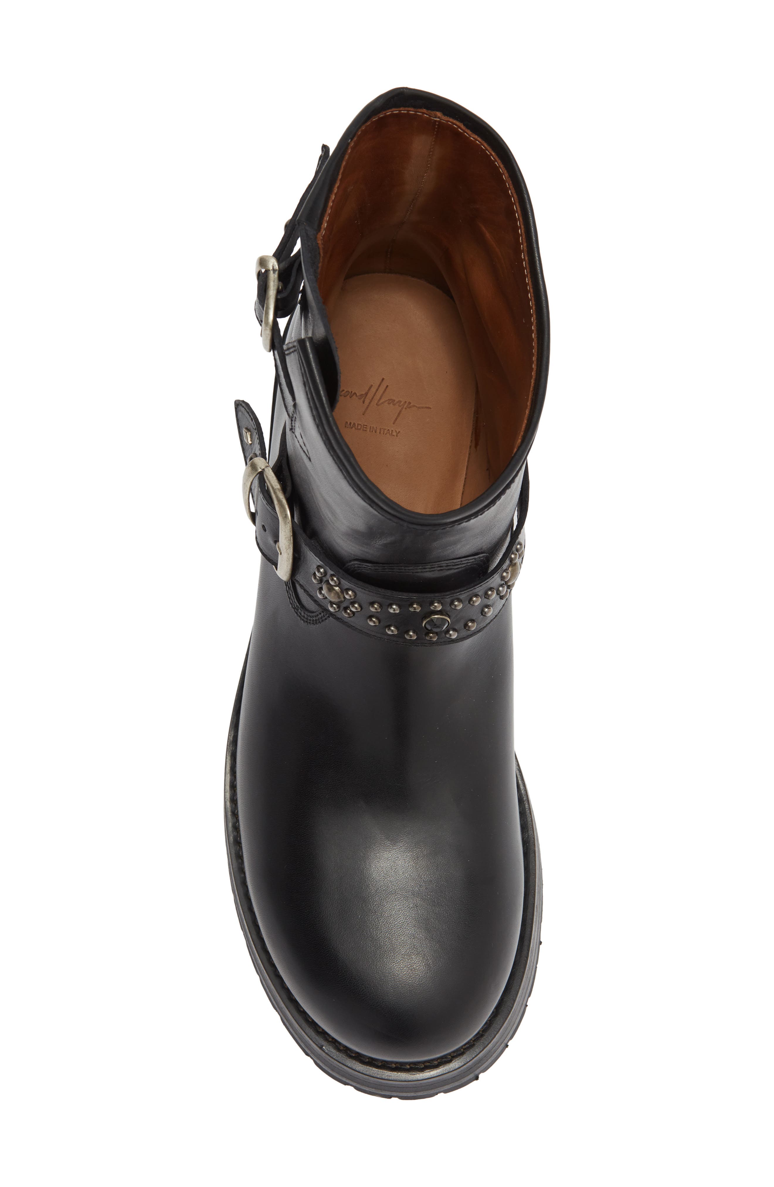 8-Inch Rider Boot, Alternate, color, BLACK LEATHER
