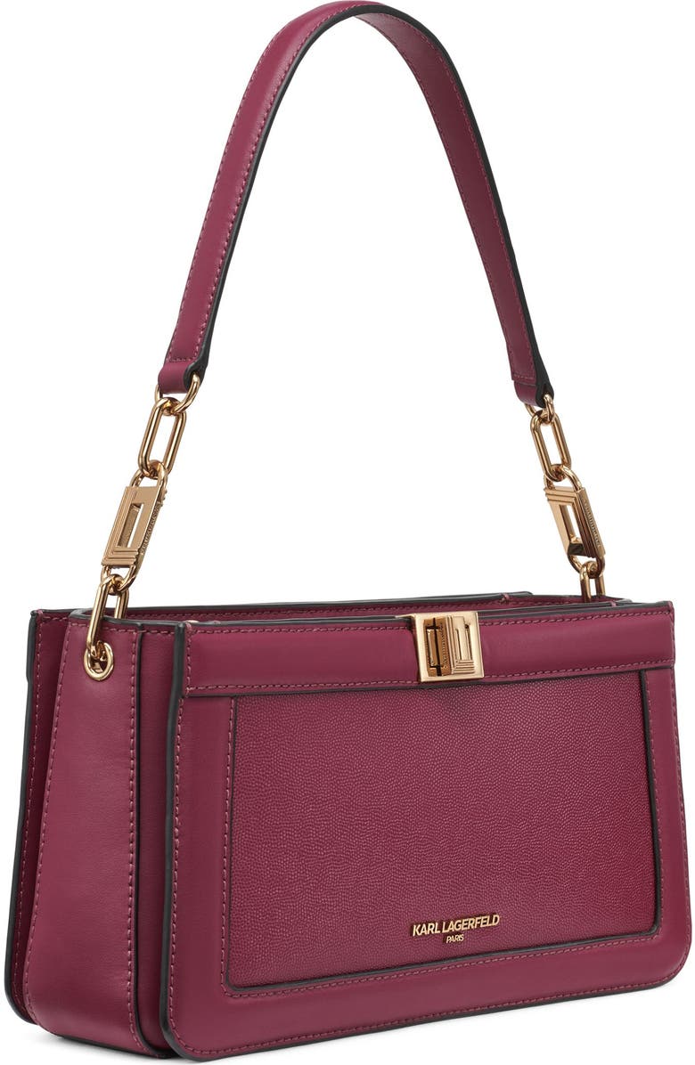 KARL LAGERFELD PARIS Ivette Shoulder, Alternate, color, Wine