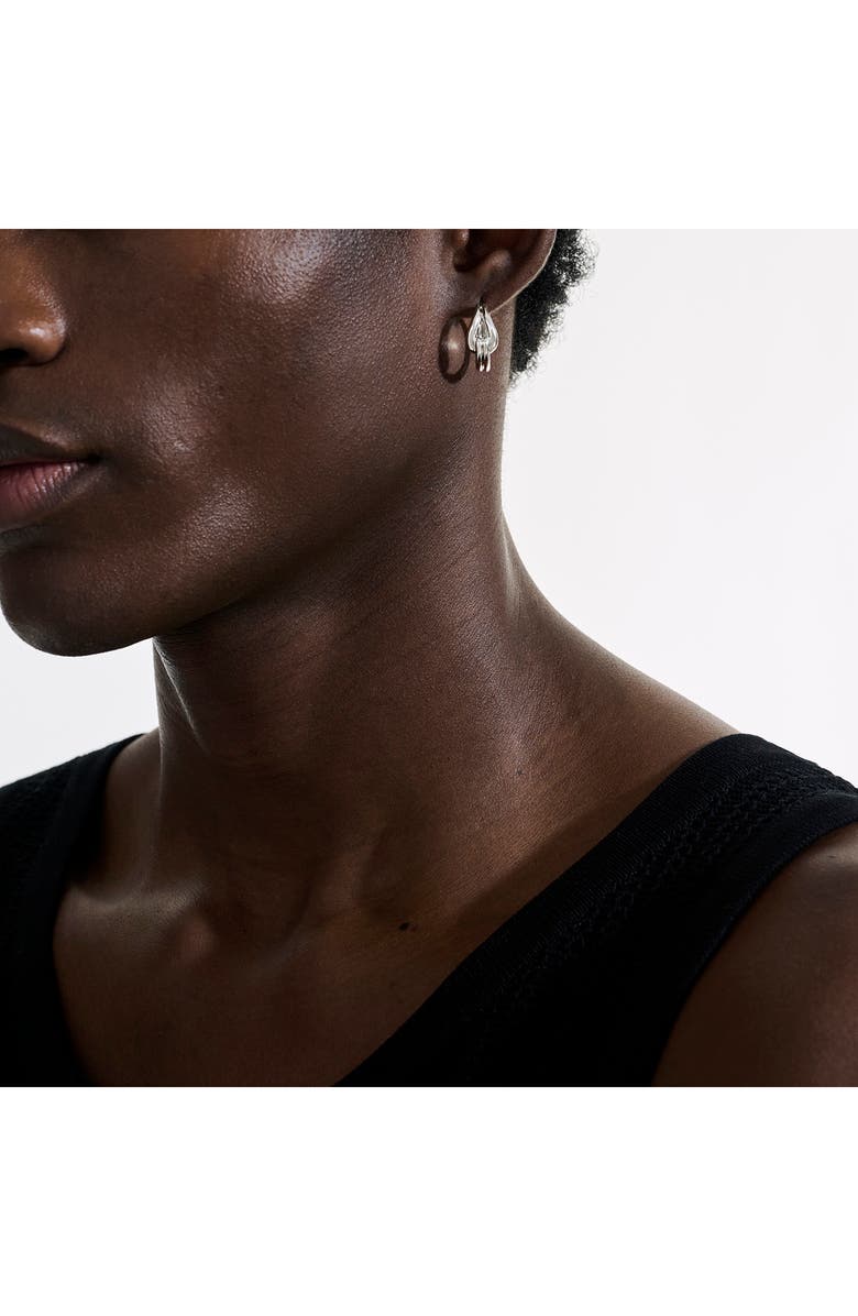 John Hardy Surf Hoop Earrings, Sterling Silver, 18.5mm, Alternate, color, Silver