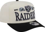 New Era Men's New Era  Cream/Black Las Vegas Raiders A-Frame 9FIFTY Snapback Hat
