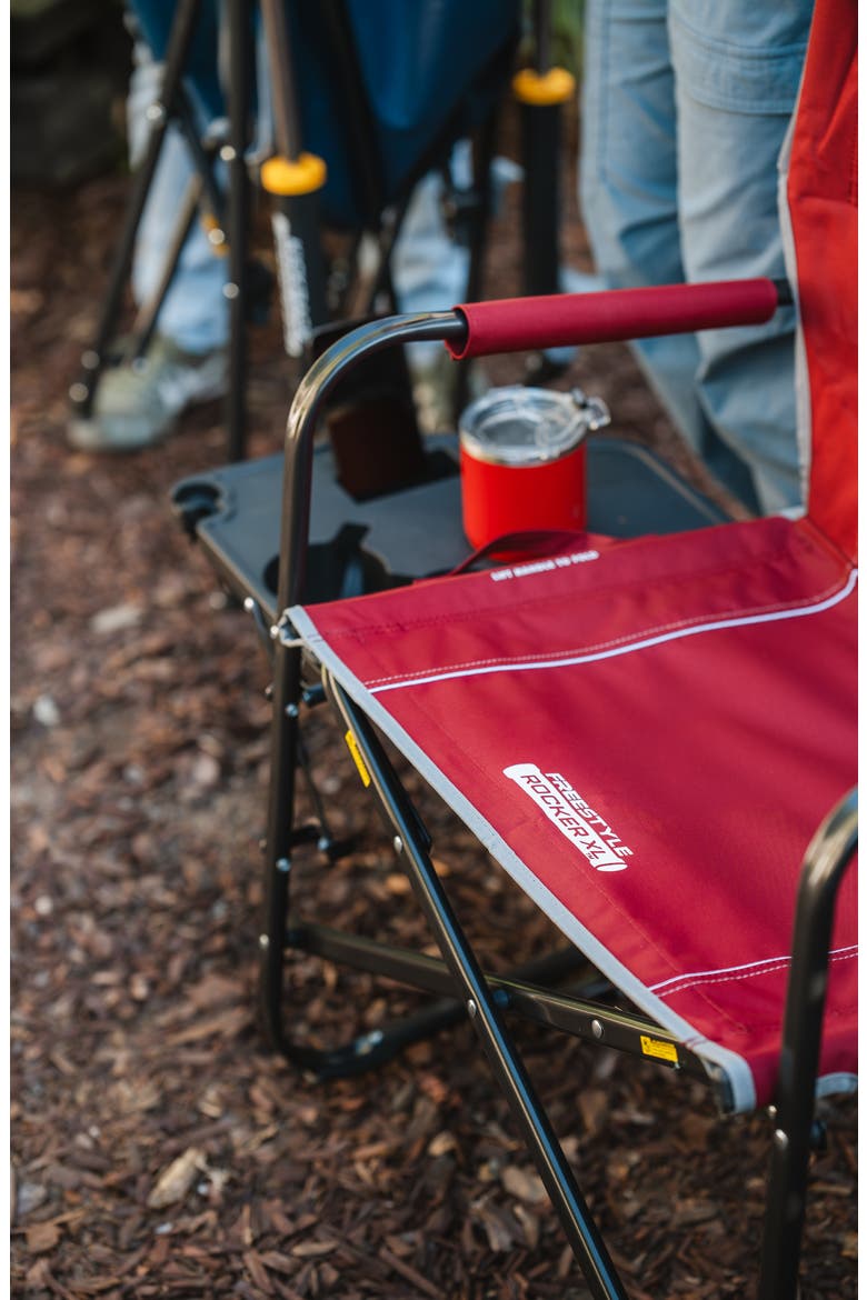Freestyle Rocker XL with Side Table, Alternate, color, Cinnamon