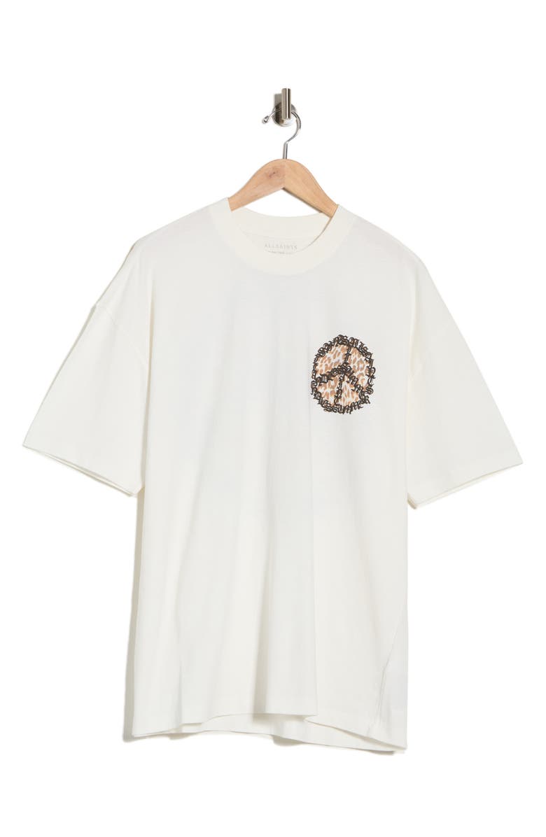 AllSaints Incessant Organic Cotton Graphic T-Shirt, Main, color, Chalk White