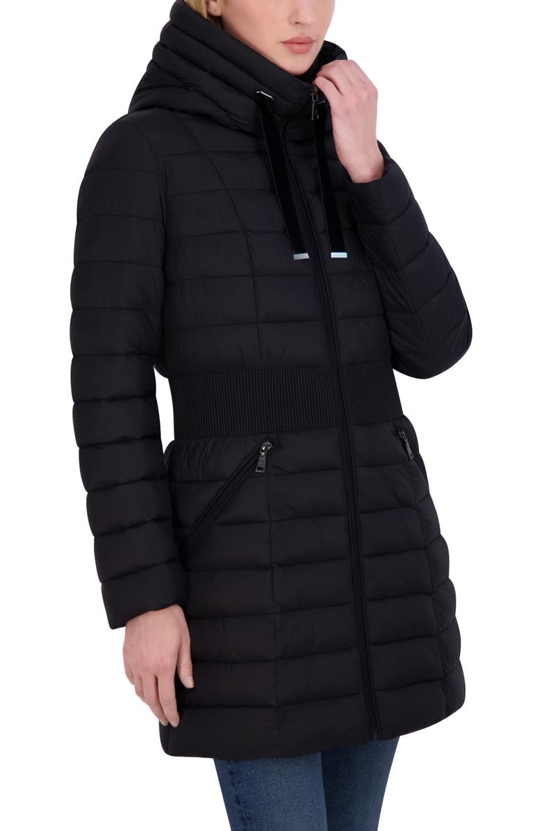 Tahari Irene Hooded Puffer Jacket, Alternate, color, 