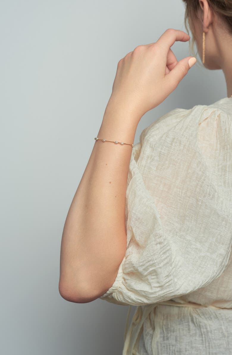 Poppy Finch Keshi Pearl Bracelet, Alternate, color, 