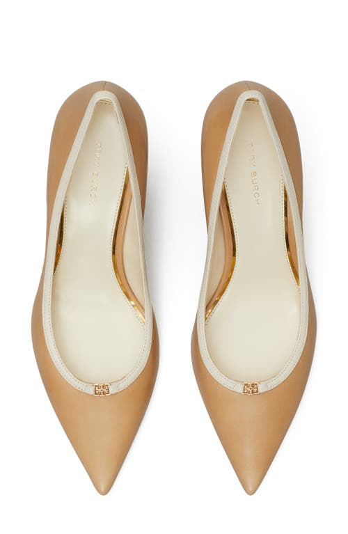 Tory Burch Double T Buckle Pointed Toe Pump