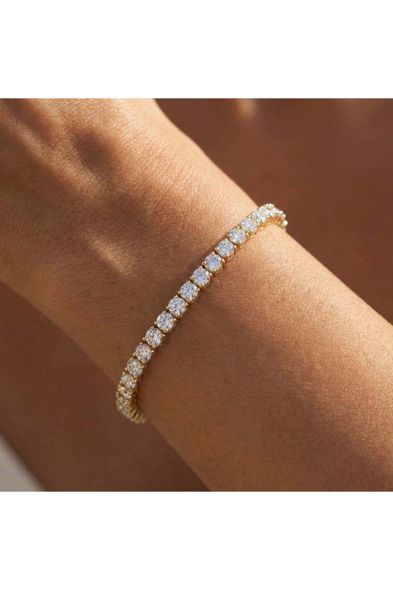 7Ct TW Round Lab Grown Diamond Women's Tennis Bracelet 14K Yellow Gold 7", Alternate, color, 14k Yellow Gold