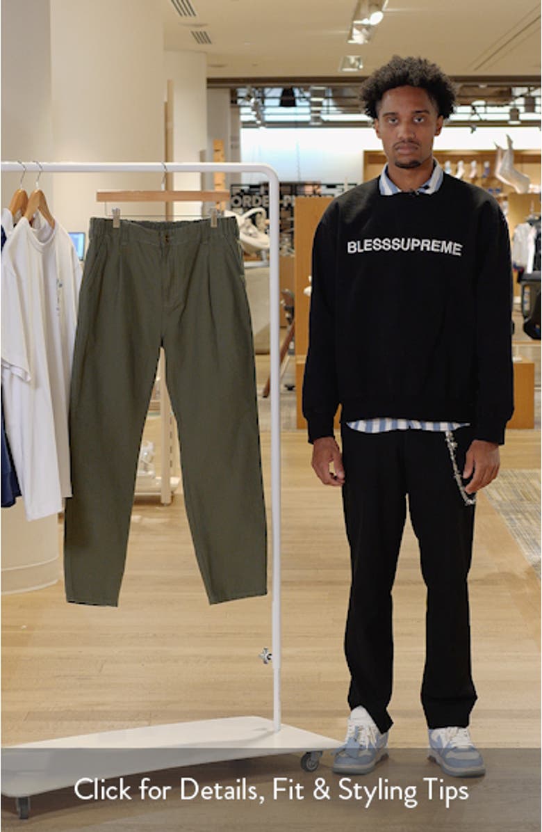 Pleated Cotton Canvas Waiter Pants, sales video thumbnail