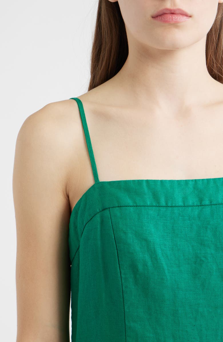 Alex Mill Chloe Linen Minidress, Alternate, color, Lush Meadow