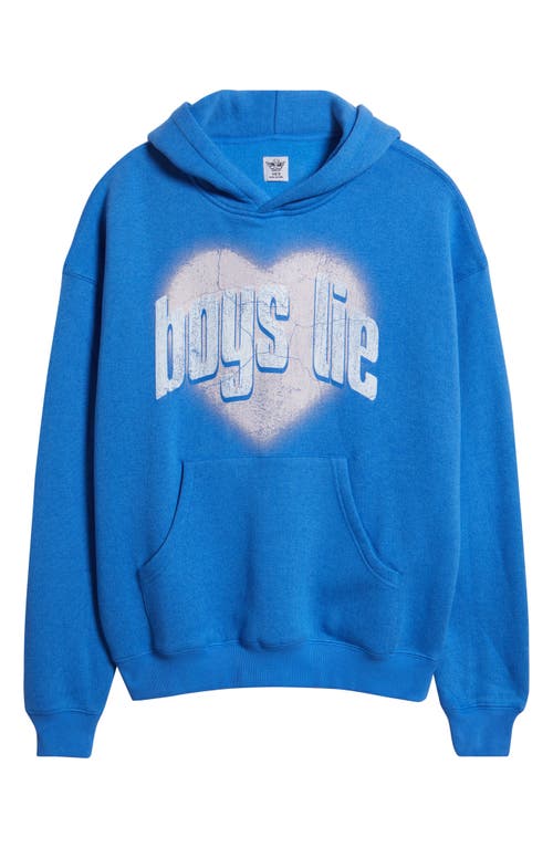 Boys Lie Charmer Racer Hoodie In Blue