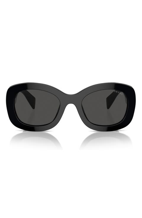 54mm Oval Polarized Sunglasses