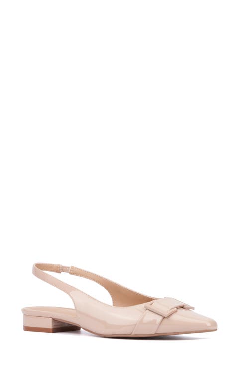 Janessa Pointed Toe Slingback Flat (Women)