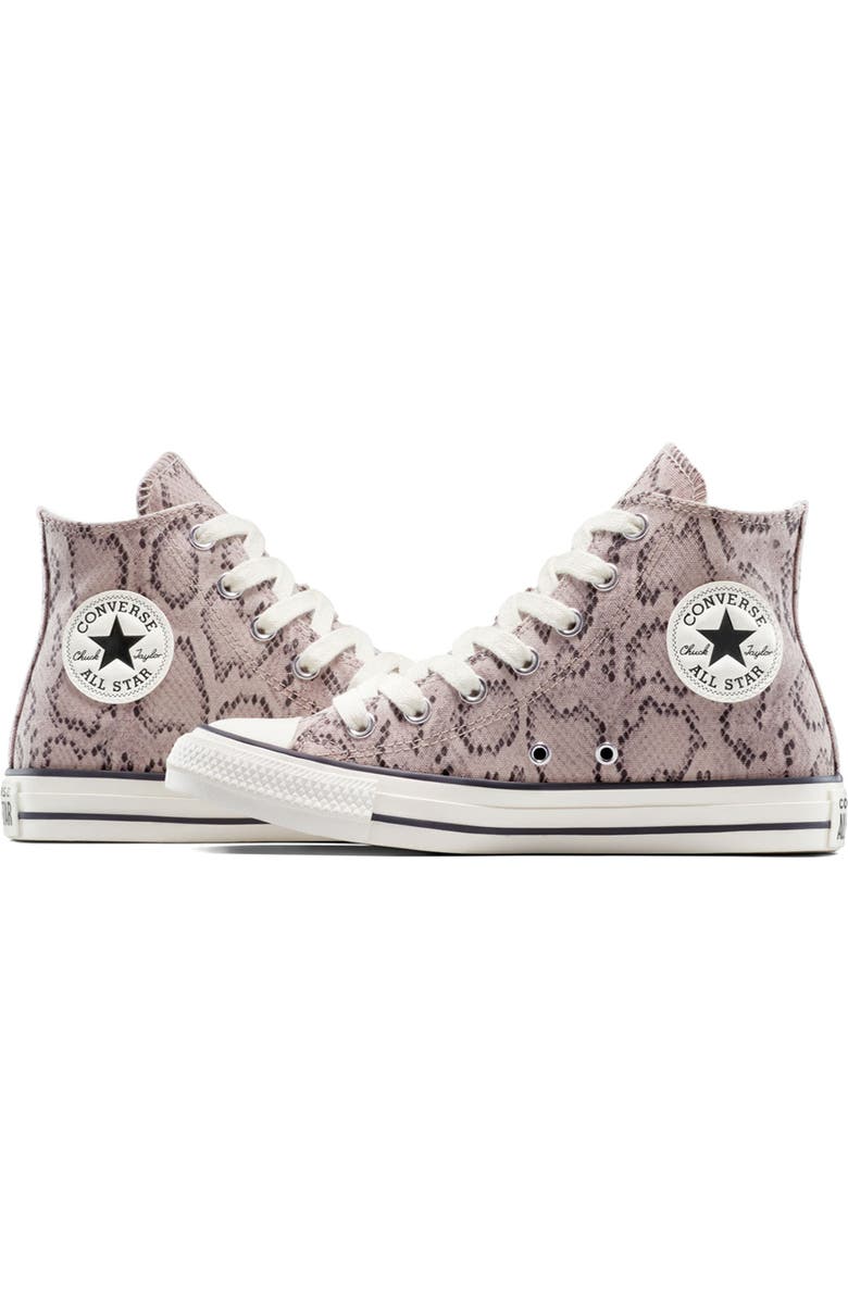 Converse Chuck Taylor All Star Snakeskin Print Canvas High Top Sneaker, Alternate, color, Clay/ Egret/ Egret