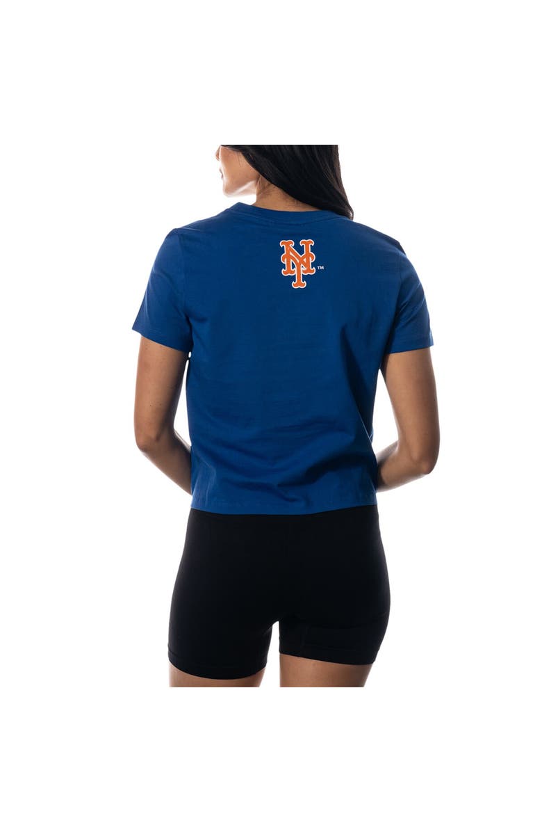 THE WILD COLLECTIVE Women's The Wild Collective Royal New York Mets Twist Front T-Shirt, Alternate, color, Royal