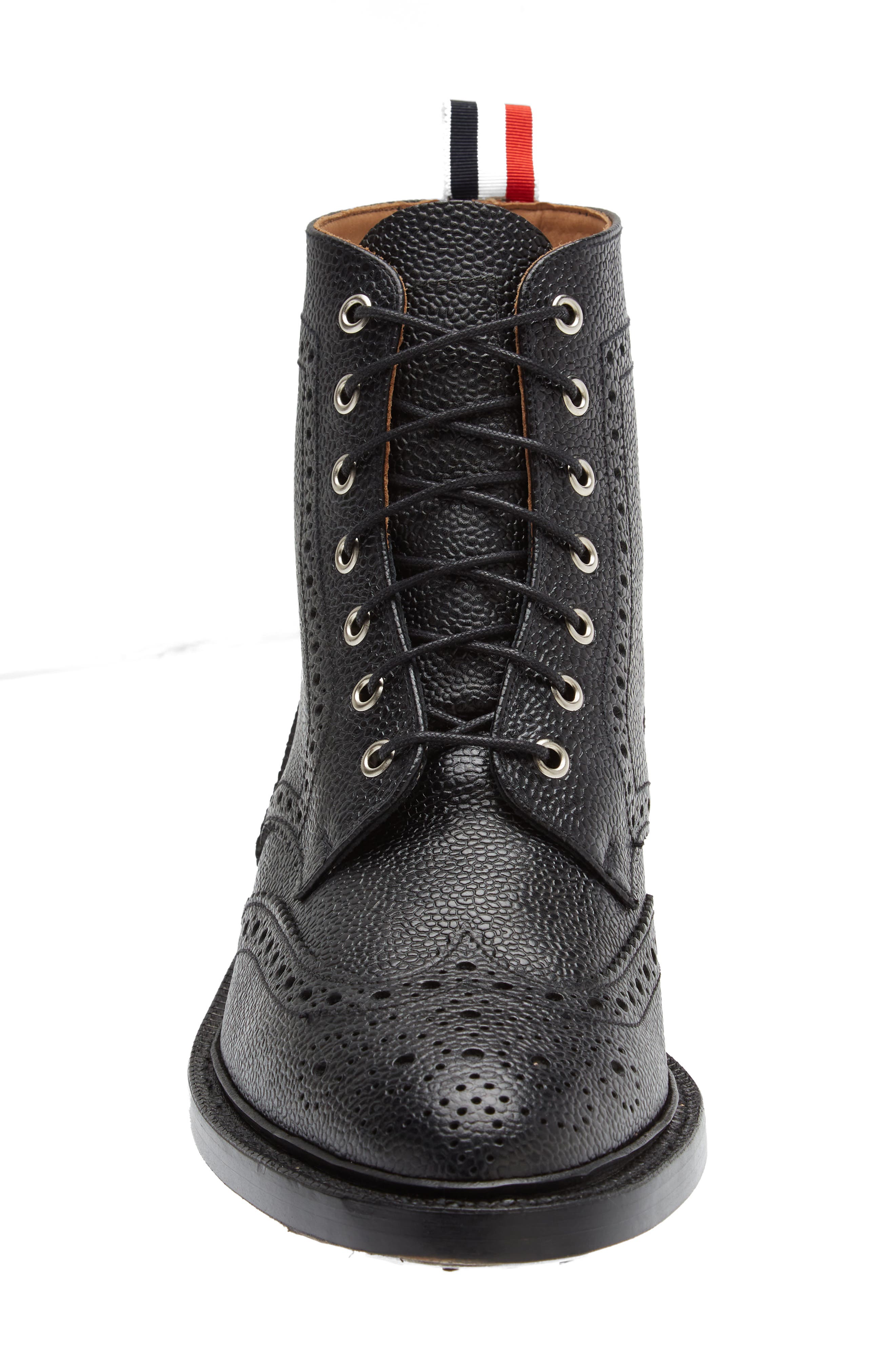 Thom Browne Classic Wingtip Lace-Up Boot, Alternate, color, 