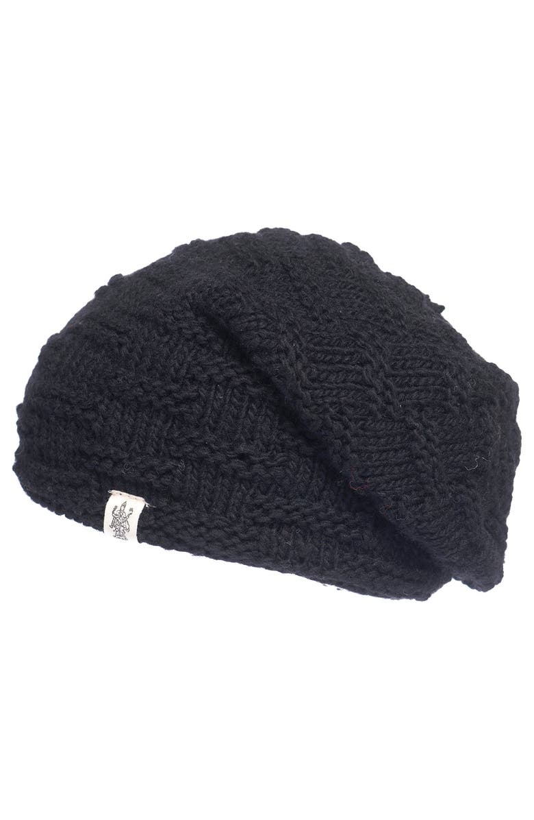 Nirvanna Designs Elevated Slouch Hat, Main, color, Black