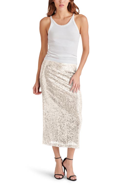 Steve Madden Sequin Column Midi Skirt In Multi