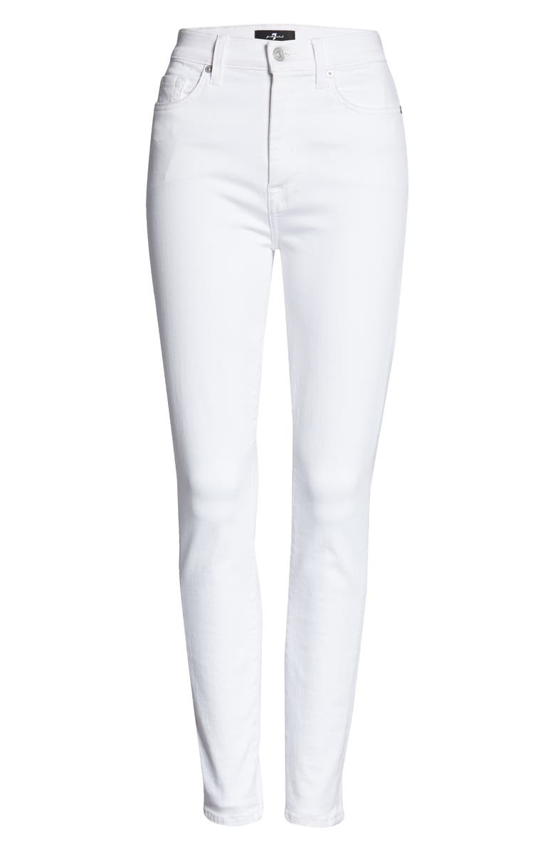 7 For All Mankind High Waist Ankle Skinny Jeans, Alternate, color,