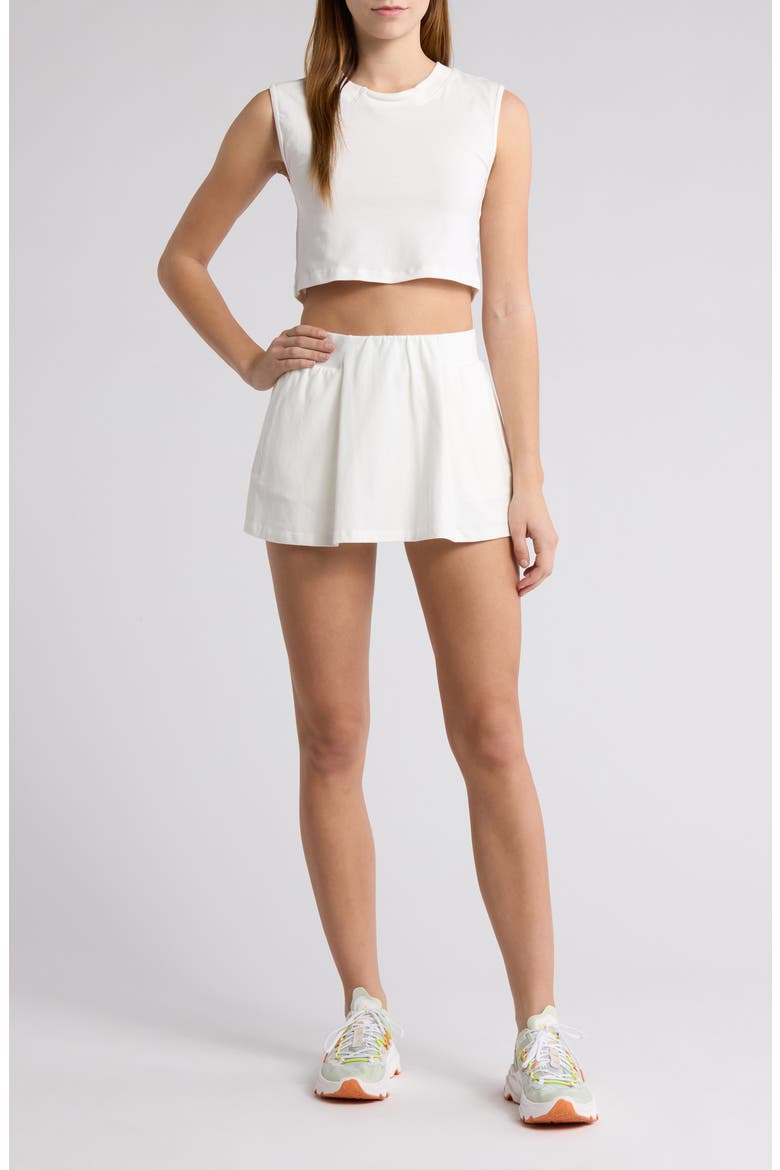 Hot Shot Tank & Skort Set, Main, color, WHITE