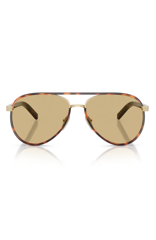 Prada Pr B57s Aviator Steel Sunglasses