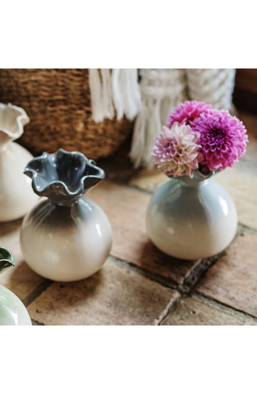 Vietri Casa Gray Bud Vase In Blue