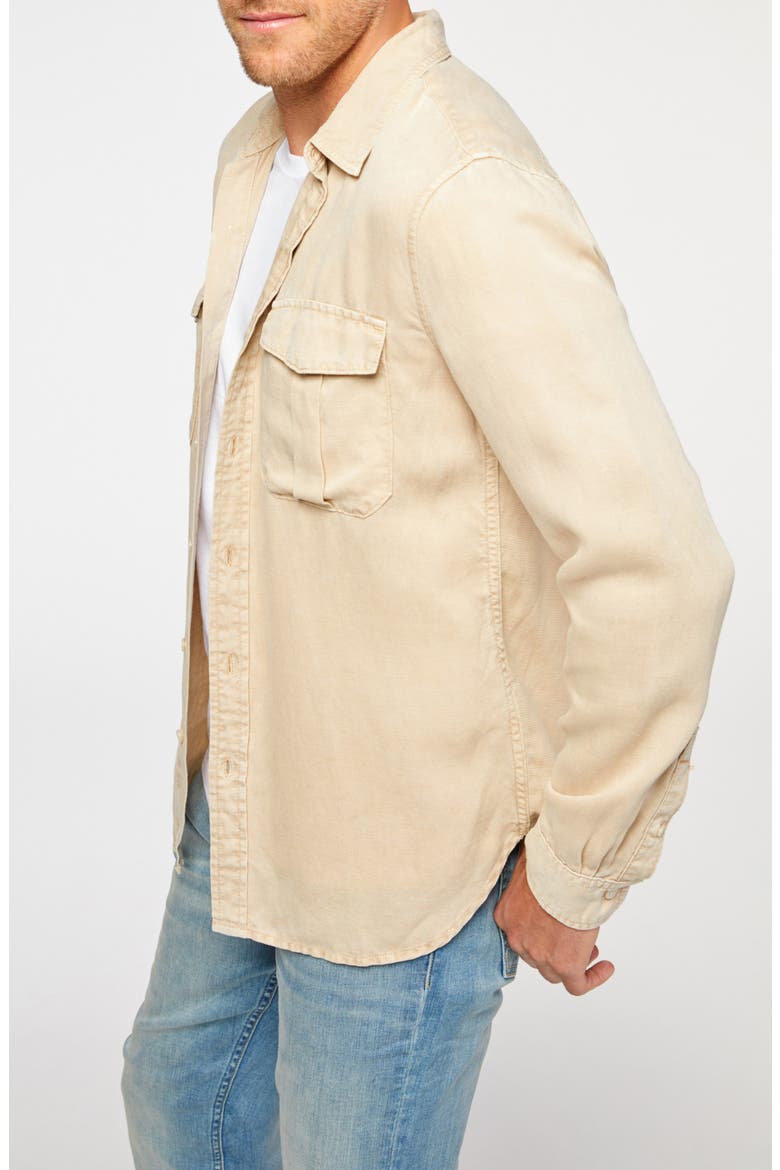 Military Button-Up Shirt, Alternate, color, TAN