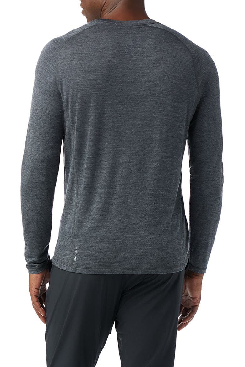 Active Ultralight Long Sleeve Performance T-Shirt, Alternate, color, CHARCOAL HEATHER