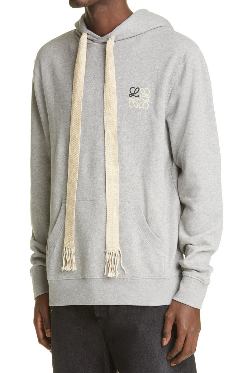Loewe Anagram Logo Embroidered Hoodie, Alternate, color, 