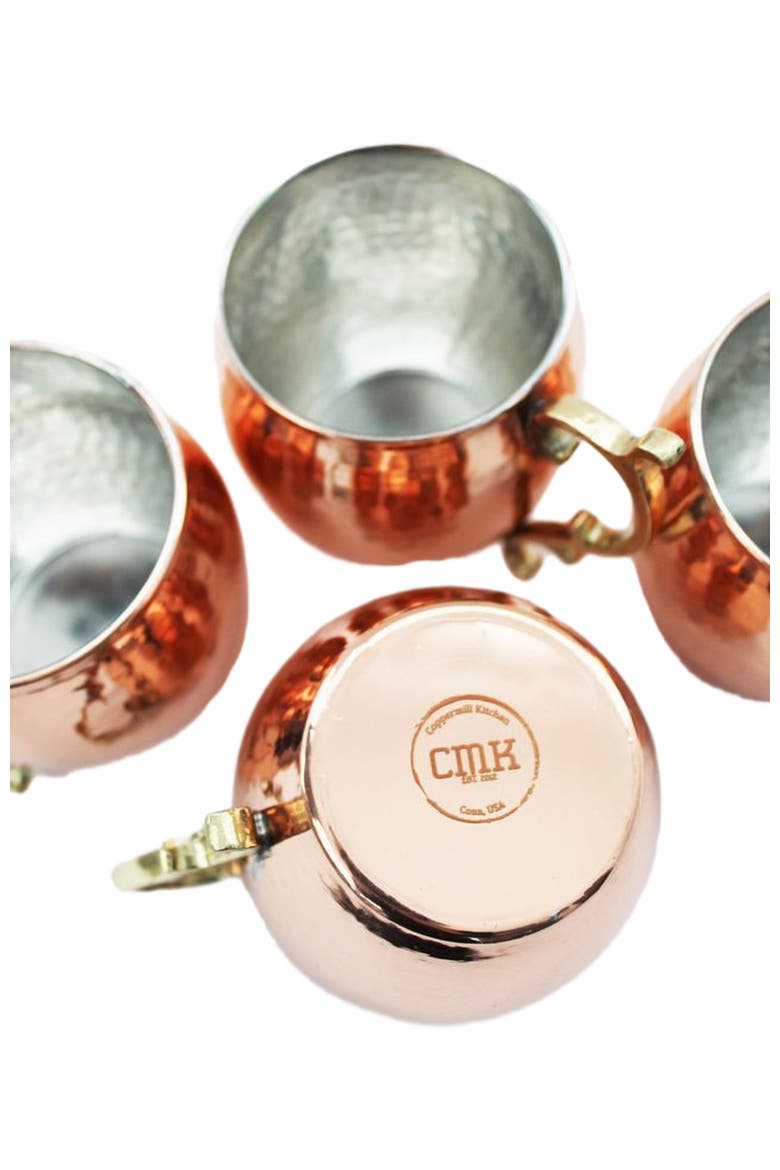 CMK Vintage Inspired Moscow Mule Mugs, Alternate, color, Copper