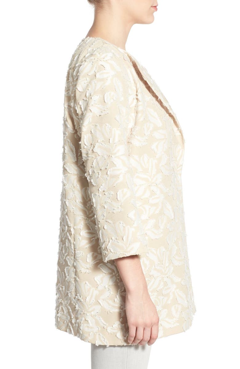 Chelsea28 Textured Floral Collarless Jacket, Alternate, color, 