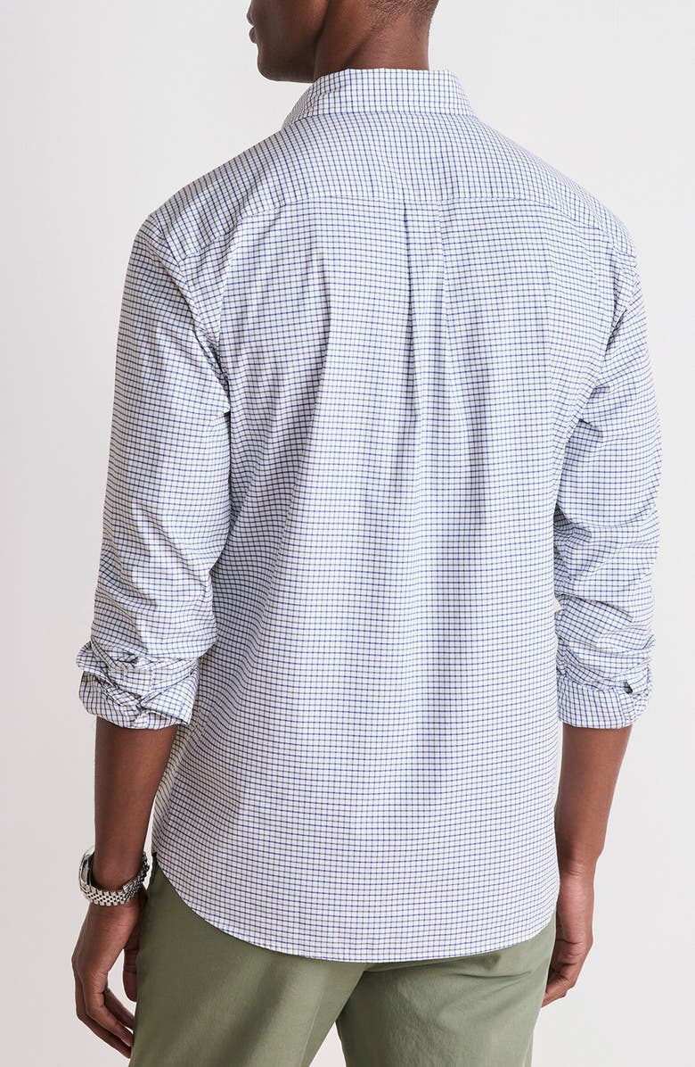 vineyard vines Wauwinet Performance Cotton Blend Button-Down Shirt, Alternate, color, Balsam