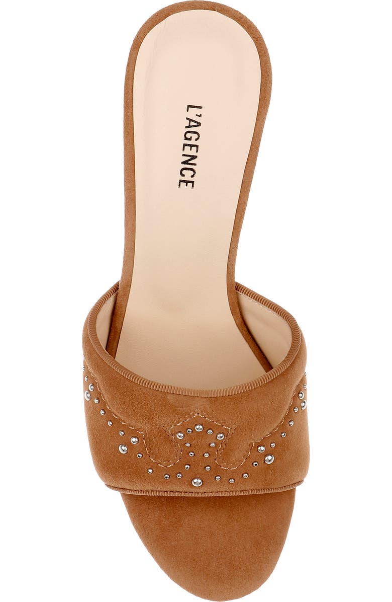 L'AGENCE Lille Sandal, Alternate, color, Sand Suede