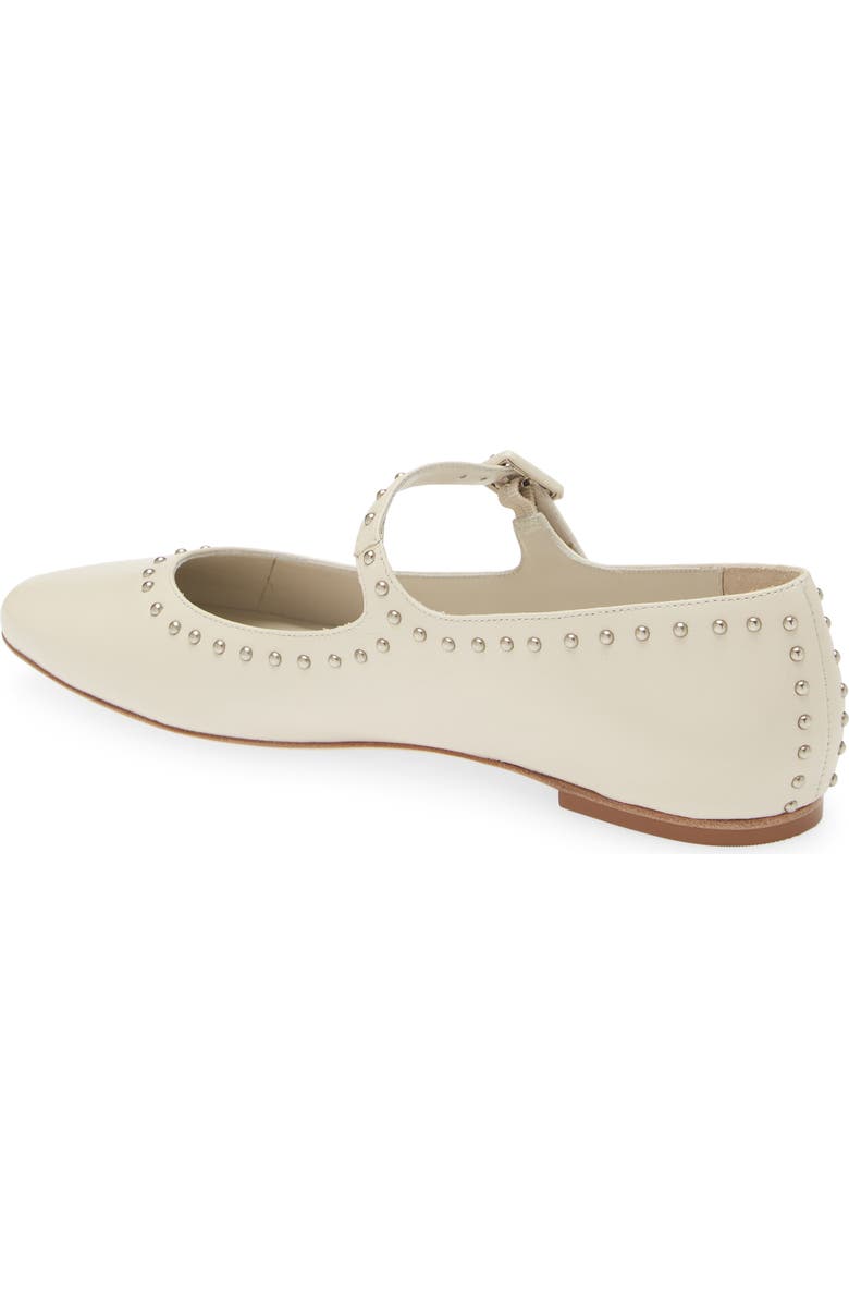 Avec Les Filles Adelle Studded Mary Jane Flat, Alternate, color, Ivory