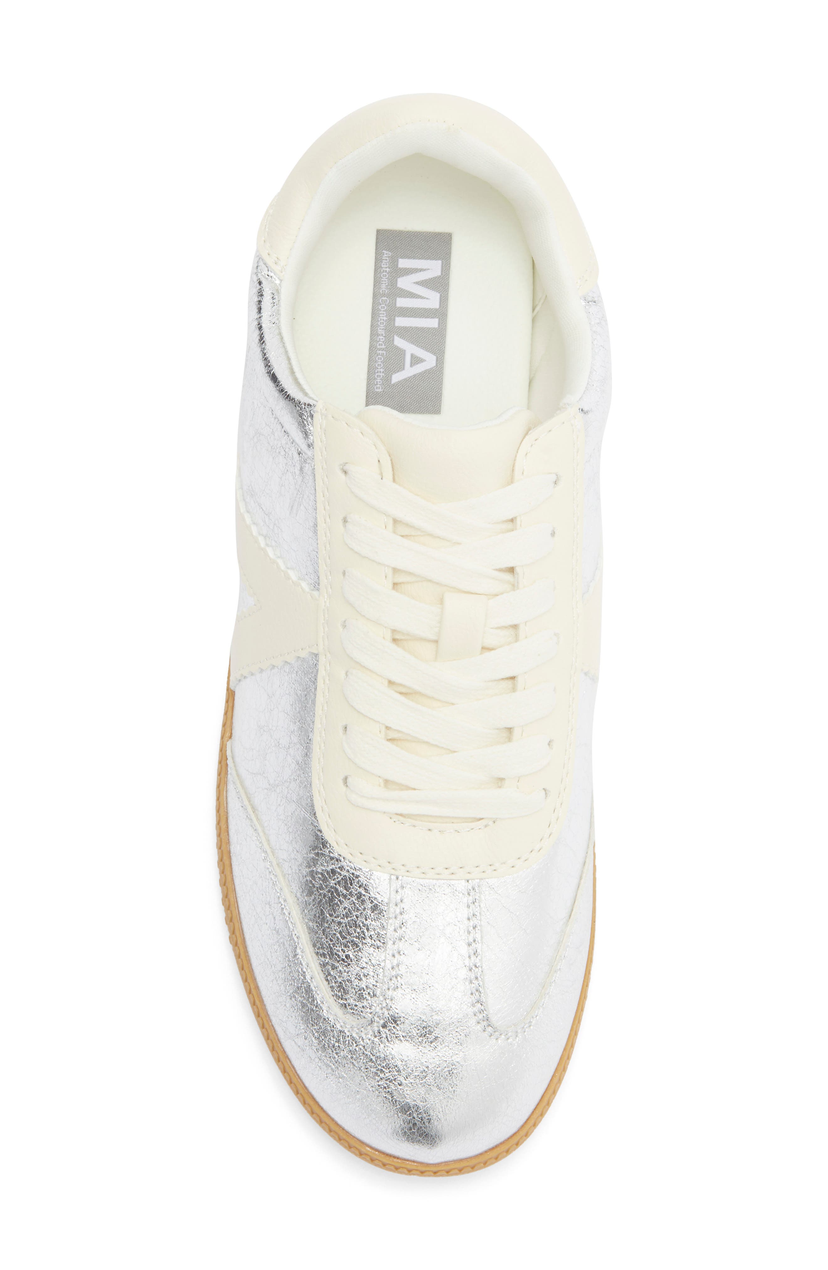 MIA Baker Sneaker, Alternate, color, Silver Washed