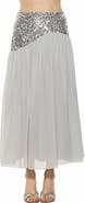 Alexia Admor Abby Sequin High Waist Maxi Skirt