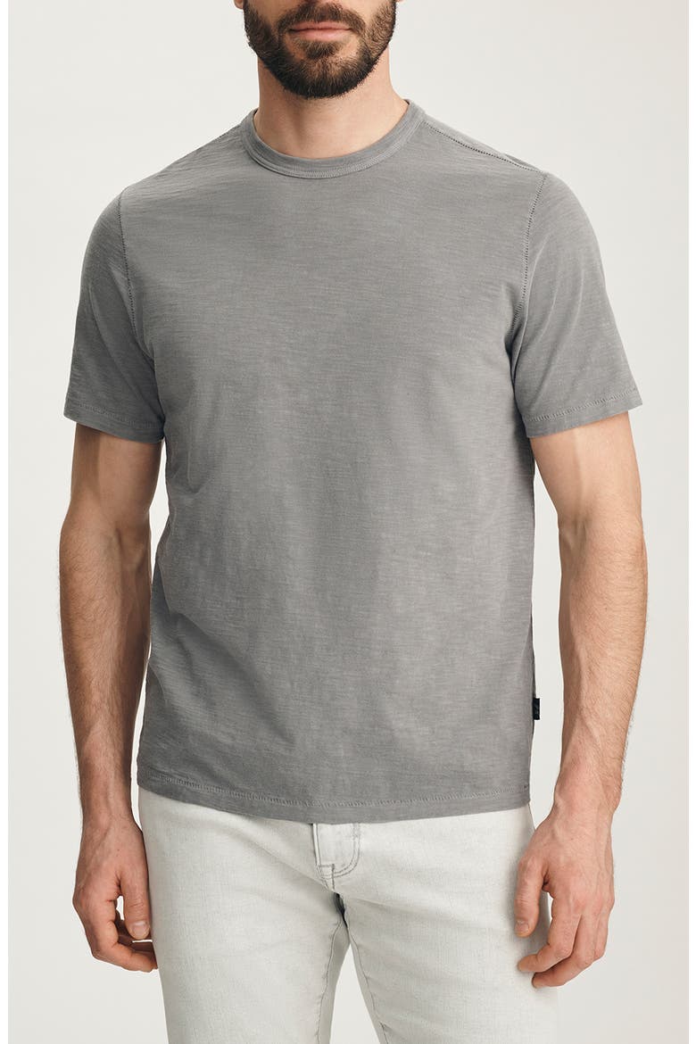 Slub Cotton Crewneck T-Shirt, Main, color, CHISELED STONE