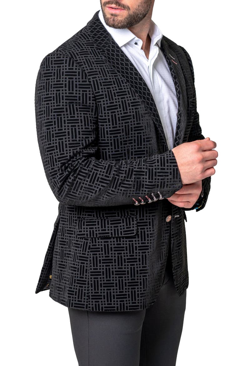 Socrates Shadow Black Sport Coat, Alternate, color, BLACK