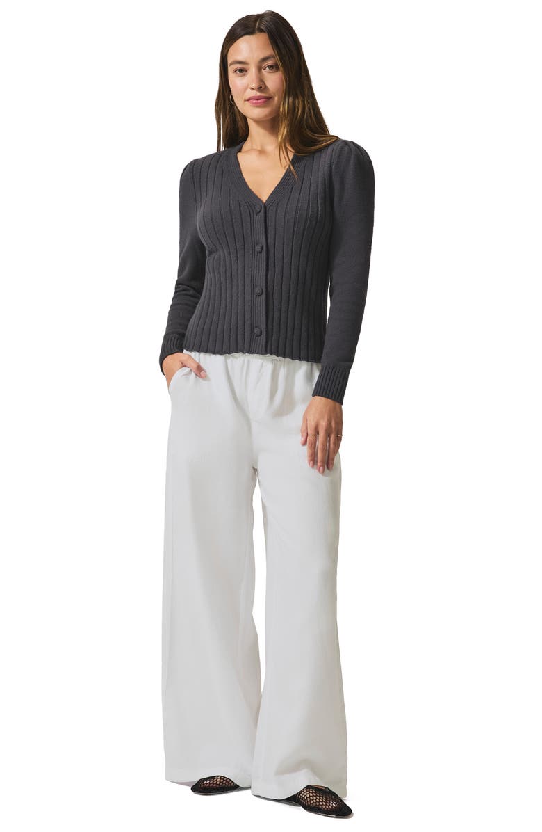 Splendid Jolie Rib Cardigan, Alternate, color, Lead