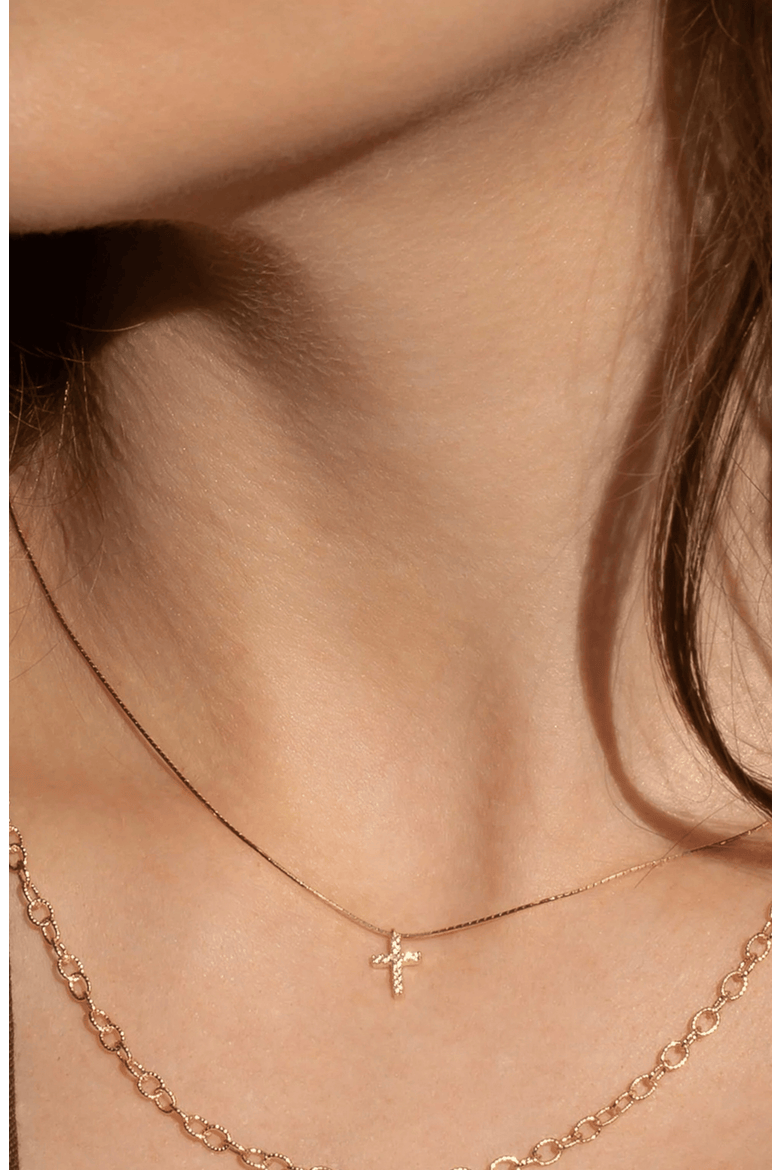 18K Gold Plated Sterling Silver Minimal Grace Necklace Set Gift Idea, Alternate, color, Gold